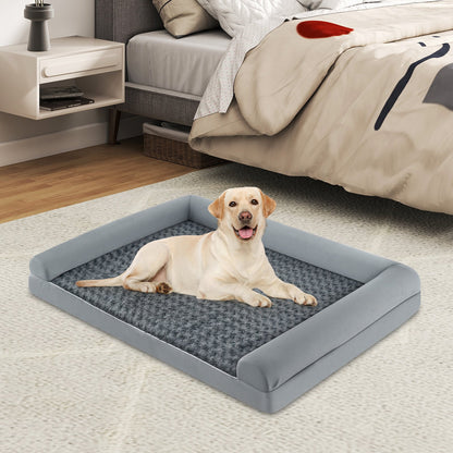 Orthopedic Foam Dog Bed Large Dog Sofa Couch with Removable Cover-XL