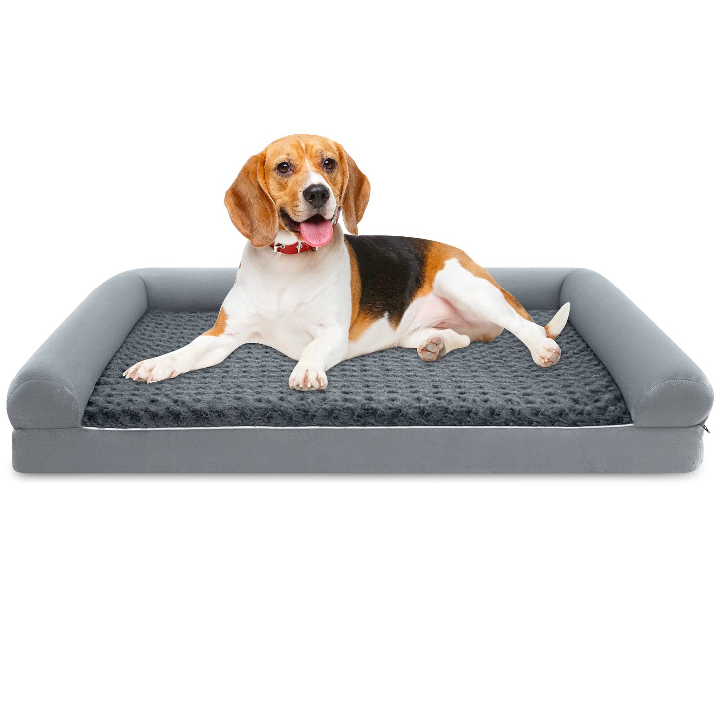Orthopedic Foam Dog Bed Large Dog Sofa Couch with Removable Cover-XL