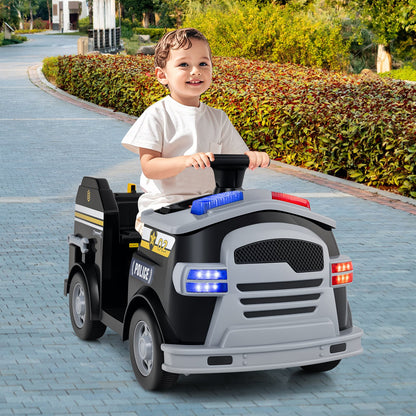 Toddler Fire Toy Car with Shovel and Wrench for Ages 37-95 Months-Black