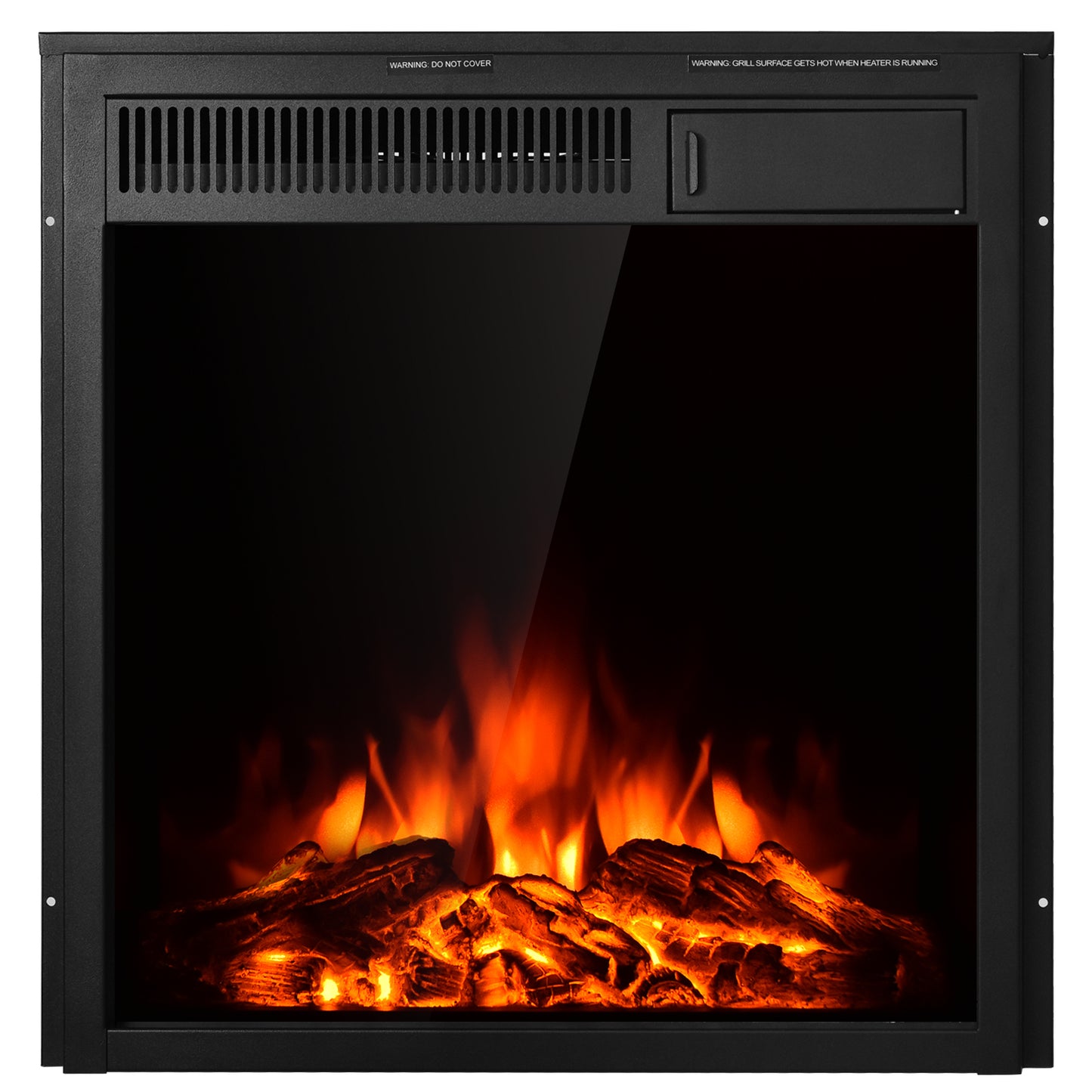 18/22.5 Inch Electric Fireplace Insert with 7-Level Adjustable Flame Brightness-22.5 inches