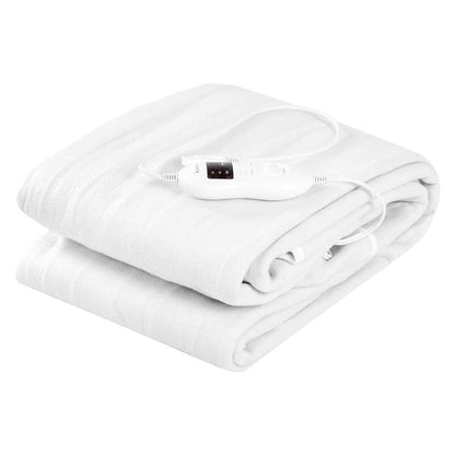 Safe Electric Heated Mattress Pad with 4 Size 8 Temperature 10-Hour Timer-King Size