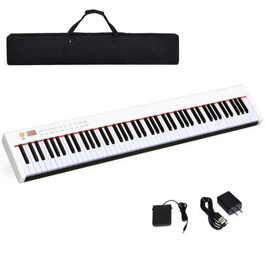 BX-II 88-key Portable Digital Piano with  MP3-White