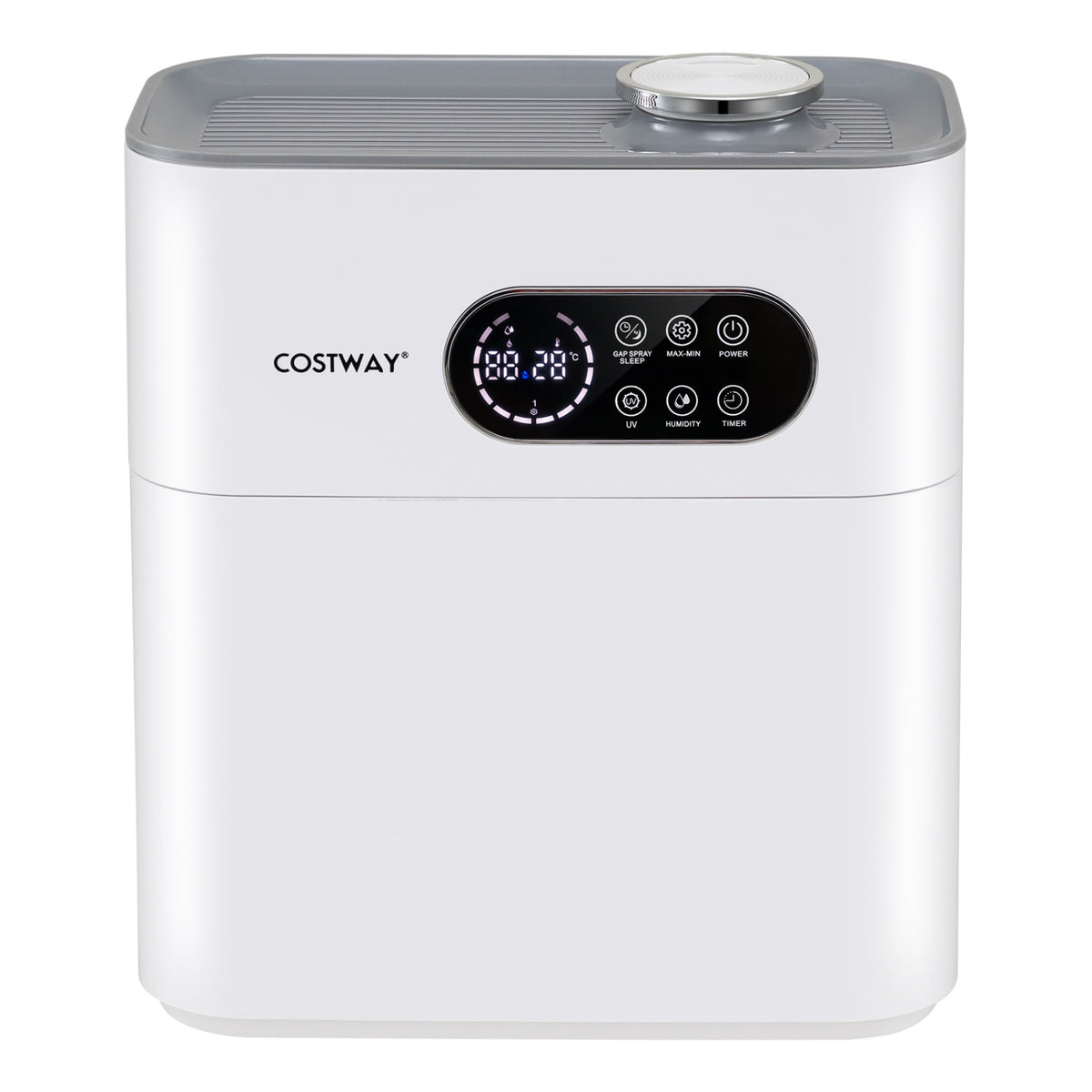 1.7 Gal Cool Mist Humidifier for Large Room and Bedroom Large Capacity Top Fill Humidifier-White