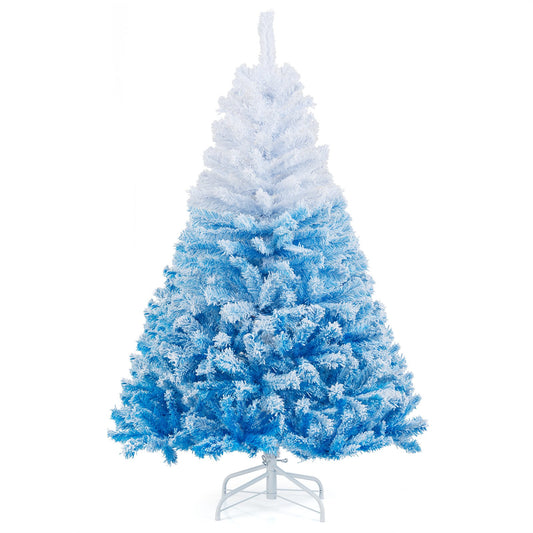 2025 New Artificial Christmas Tree with 456 Branch Tips and Folding Metal Stand-5FT