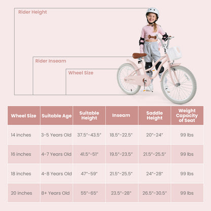 20 Inch Kids Bike with Kickstand for Boys Girls