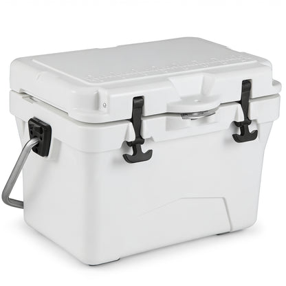 20 Quart Portable Hard Cooler with Built-in Ruler and Bottle-Gray