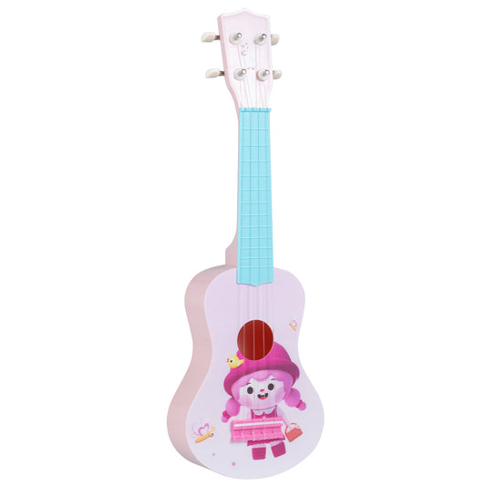21 Inch Children Mini Ukulele with 4 Nylon Strings and 12 Frets