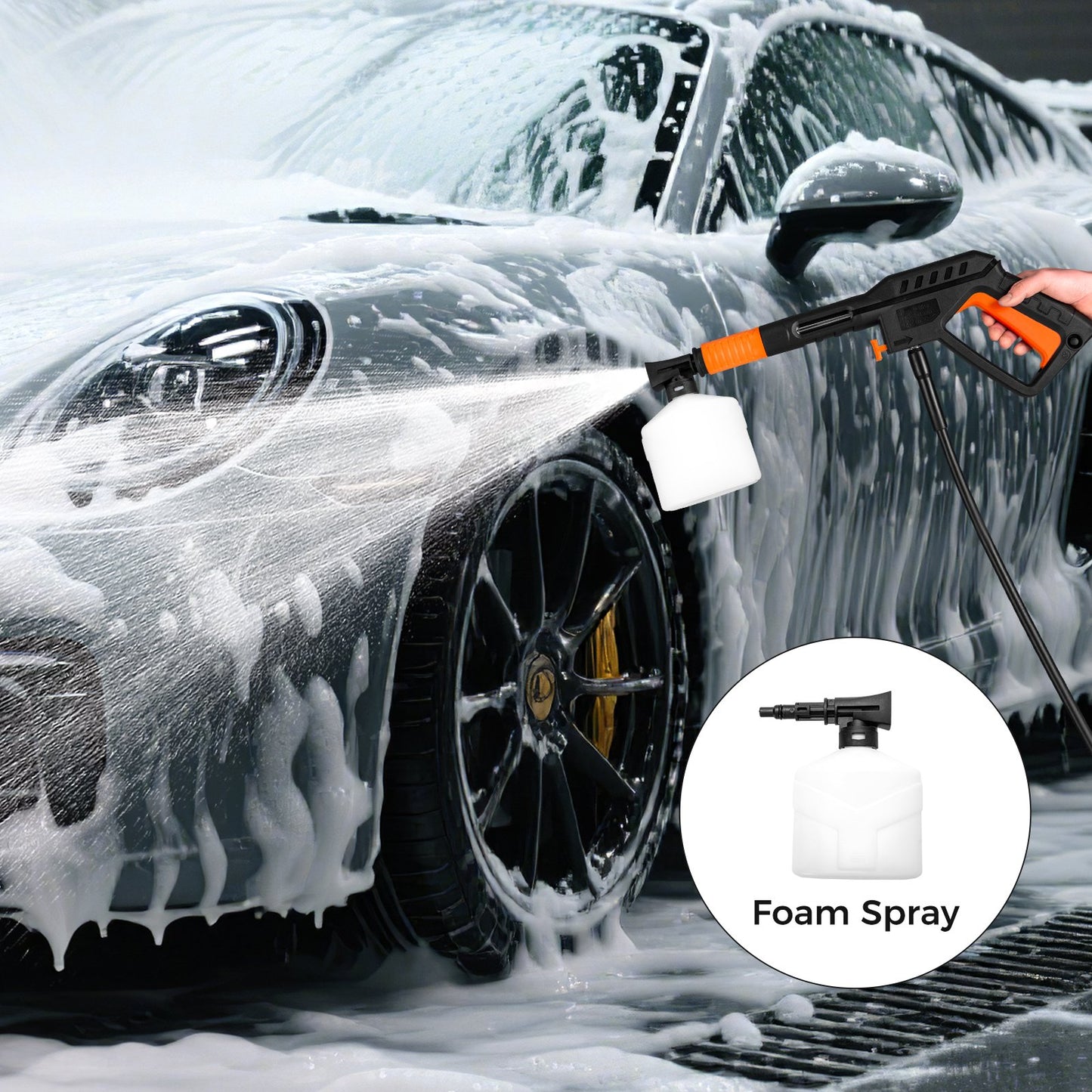 2300 PSI 1.8 GPM Electric High Pressure Power Washer-Green