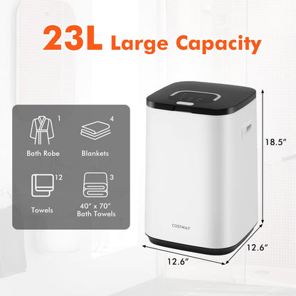 23L Large Hot Towel Heater with Rapid Heating and Adjustable Timer-WH