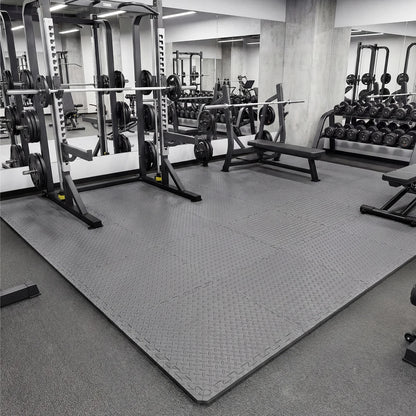 24Tiles 1/2" Puzzle Exercise Floor Mats-Gray