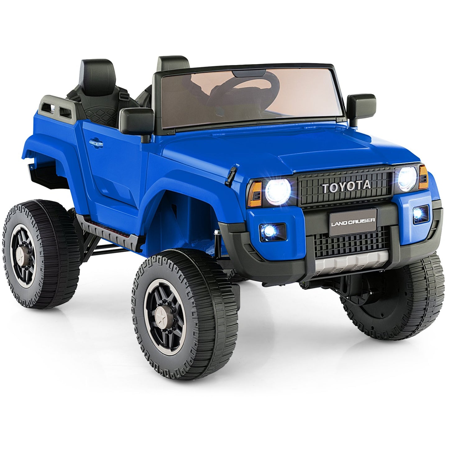24V 2 Seater Ride on Car 4WD/2WD Switchable for Kids with Remote for Ages 3+-Black