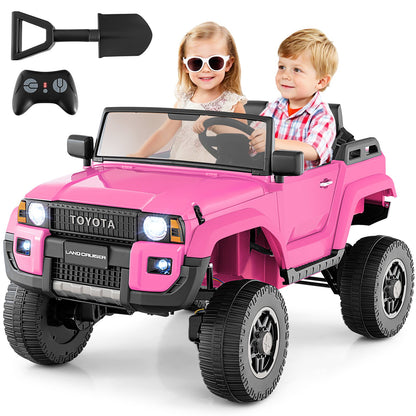 24V 2 Seater Ride on Car 4WD/2WD Switchable for Kids with Remote for Ages 3+-Black