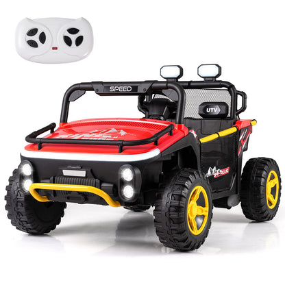 24V Ride on Toy for Kids 2 Seater Ride on Truck Car with Horn Music Story-Black