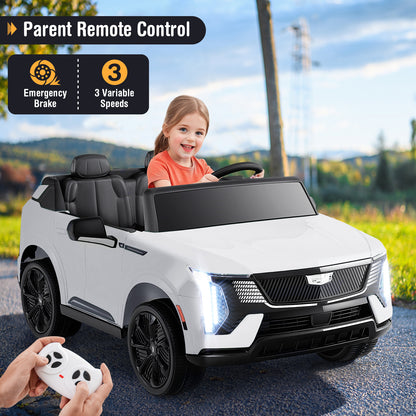 24V Ride on Truck 2-Seater Licensed Cadillac with Remote Control-Black
