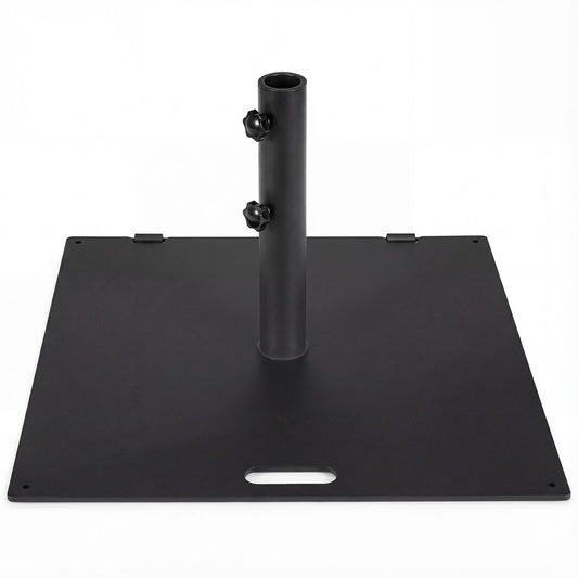 24 Inch Square Patio Umbrella Base 50 LBS Weighted-Black