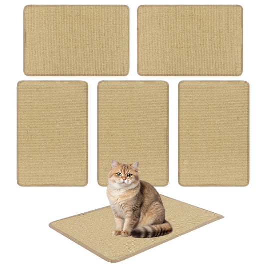 Six 24 x 16 inch cat scratcher mats from Wilsons Home Store, designed for cats to scratch and play.