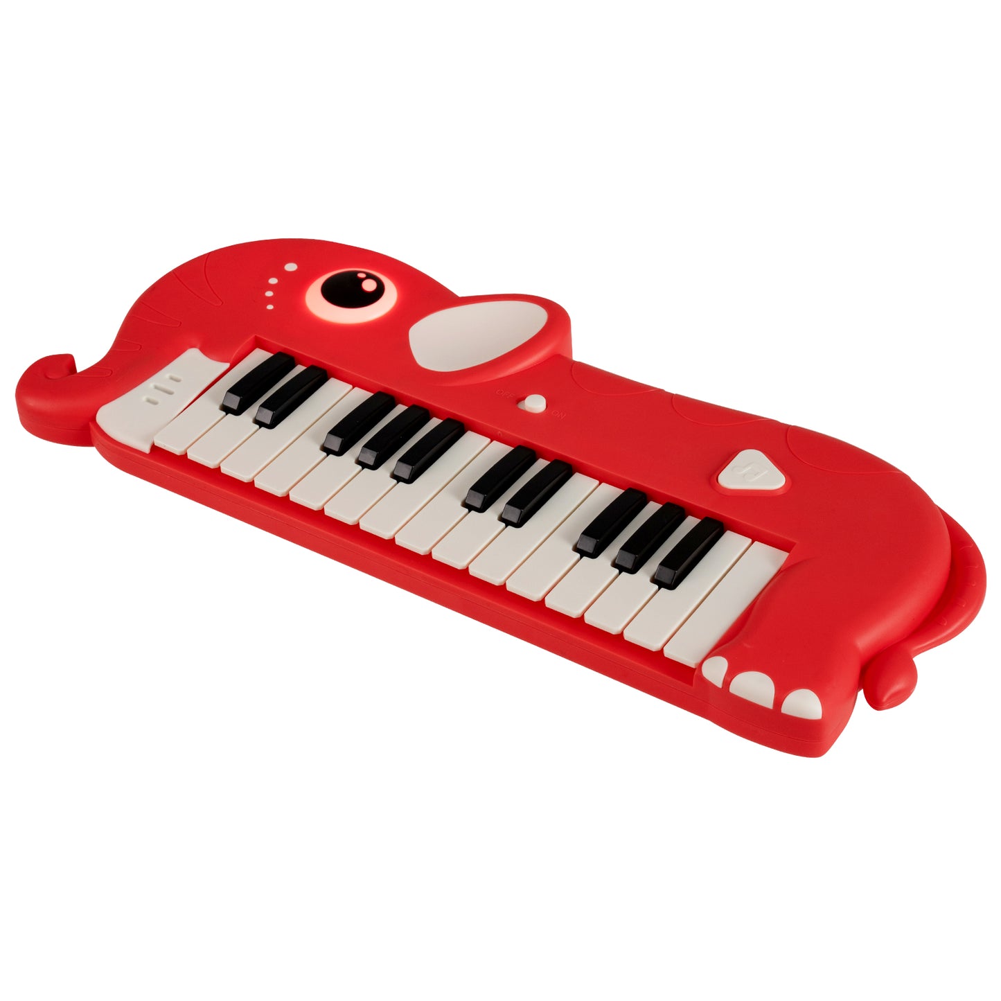 25-Key Kids Piano Keyboard Elephant Shape Toy Digital Piano with Built-in Music and Light-Blue