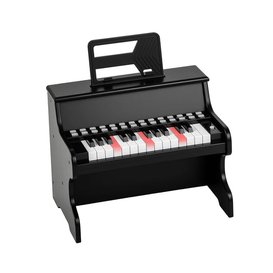 25 Keys Kids Piano Keyboard with Adjustable Speed and Teaching Mode-Black