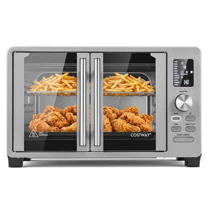26.4 Quart French Door Convection Toaster Oven with 11 Presets 1500W Countertop Oven