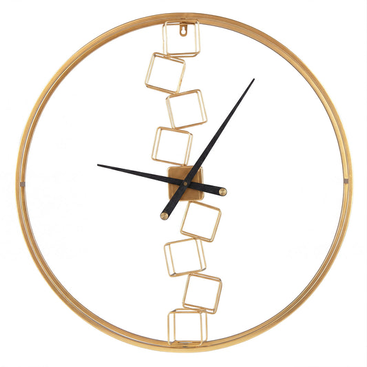 27 Inch Large Wall Clock for Living Room Bedroom Kitchen-Yellow