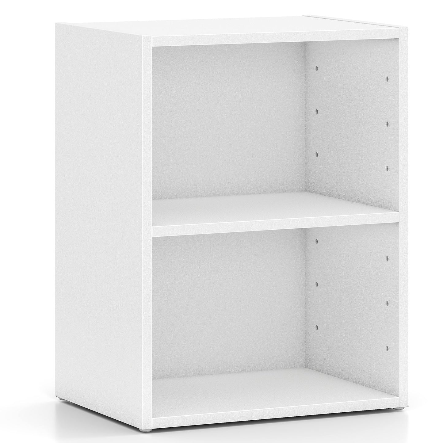 2-Layer Multifunctional Furniture Display Cabinet with Large Capacity Storage Space-Black