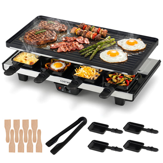 Reversible 2-in-1 table grill and griddle with nonstick surface, perfect for versatile cooking in the kitchen.