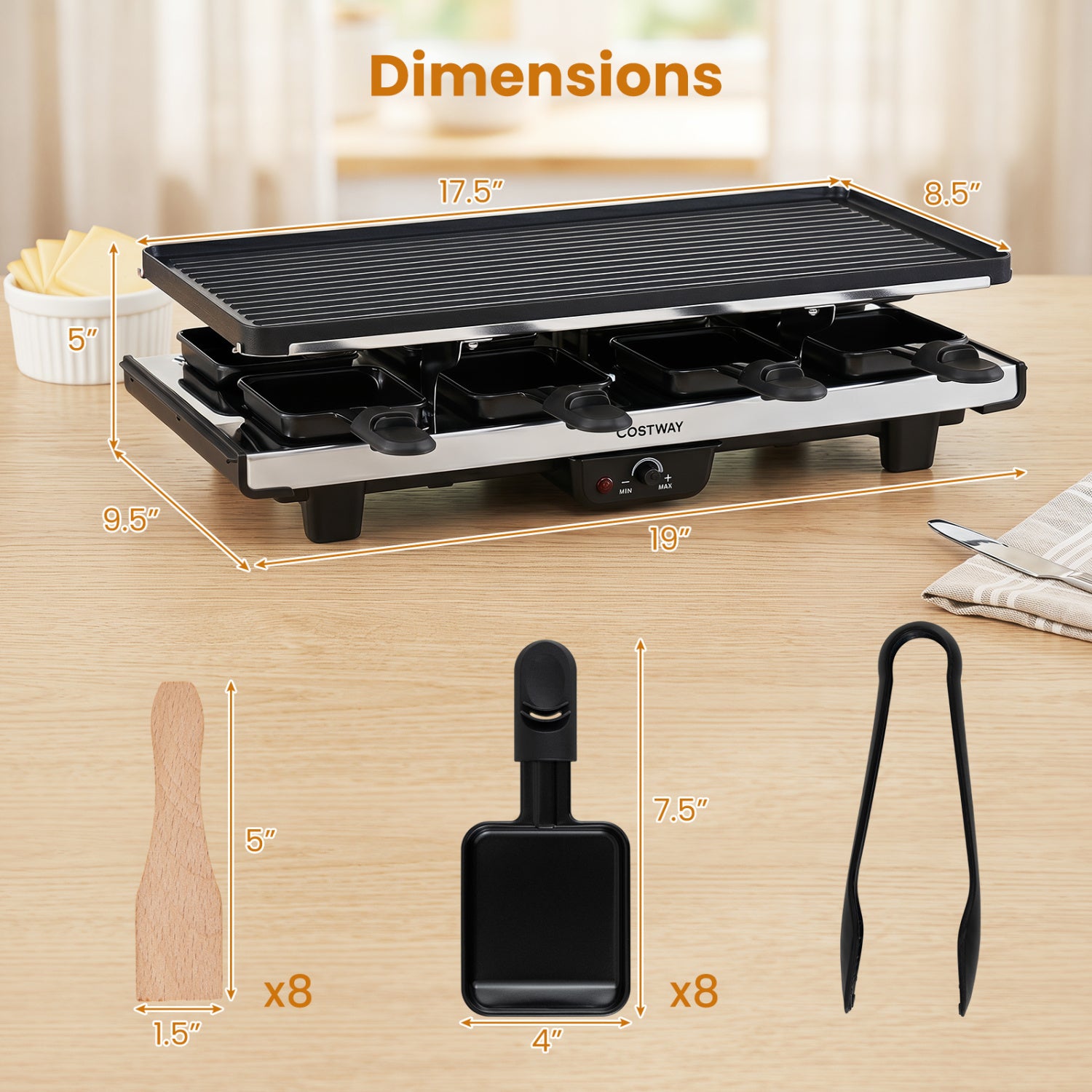 Wilson's Home Store 2-in-1 table grill and griddle with reversible nonstick plate, ideal for versatile cooking at home