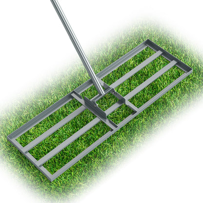 Heavy-duty 30 x 10 inch lawn level tool with 69 inch handle, black outdoor garden tool for lawn care from Wilsons Home Store.