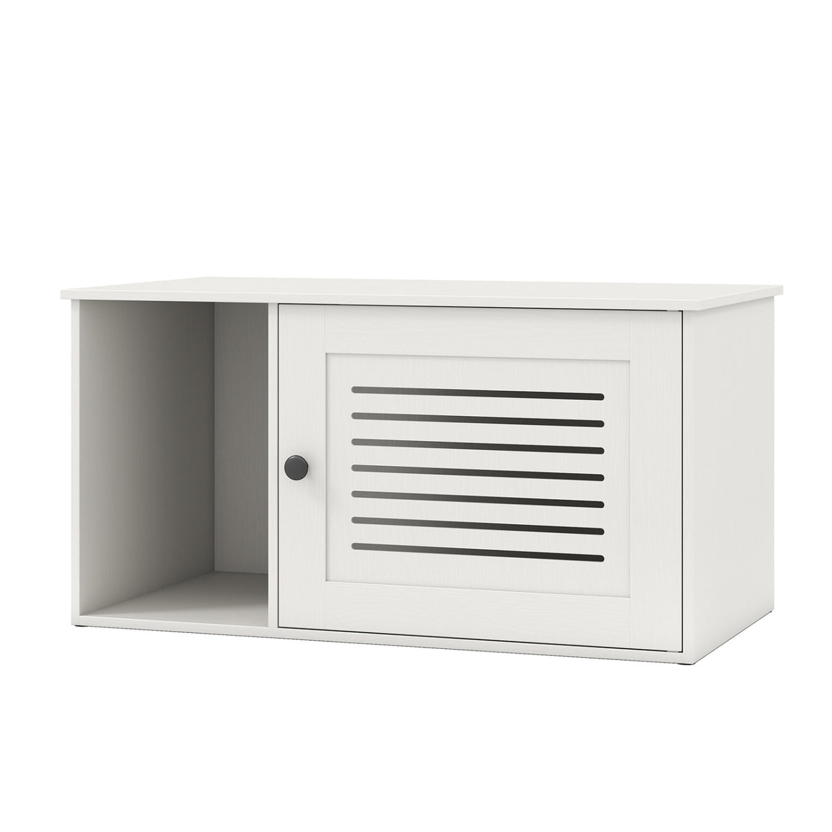 31.5" Cat Litter Box Enclosure with Side Entrance for Indoor Cats-White