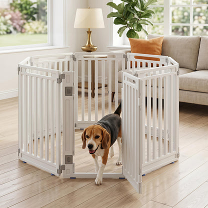 31.5" Height Indoor Outdoor Dog Playpen with 8 Panels-Black