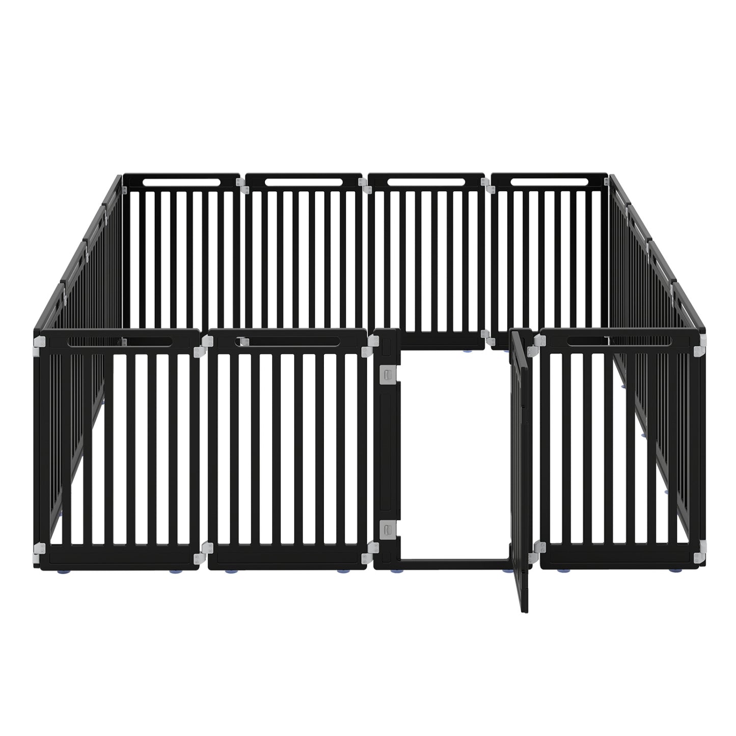 31.5" Height Indoor Outdoor Dog Playpen with 16 Panels-Black