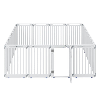 31.5" Height Indoor Outdoor Dog Playpen with 16 Panels-Black