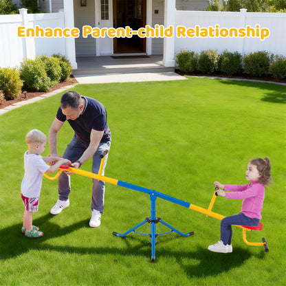360°Rotation Kids Seesaw Swivel Teeter Totter Playground Equipment