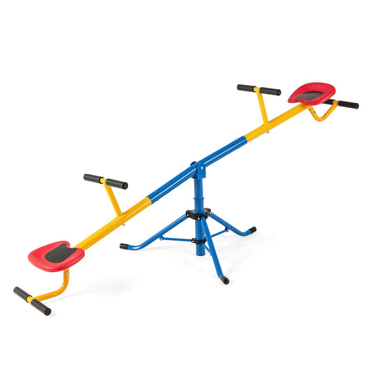 360°Rotation Kids Seesaw Swivel Teeter Totter Playground Equipment