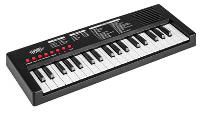 37 Keys Kids Piano Keyboard with 8 Rhythms and Microphone-Black