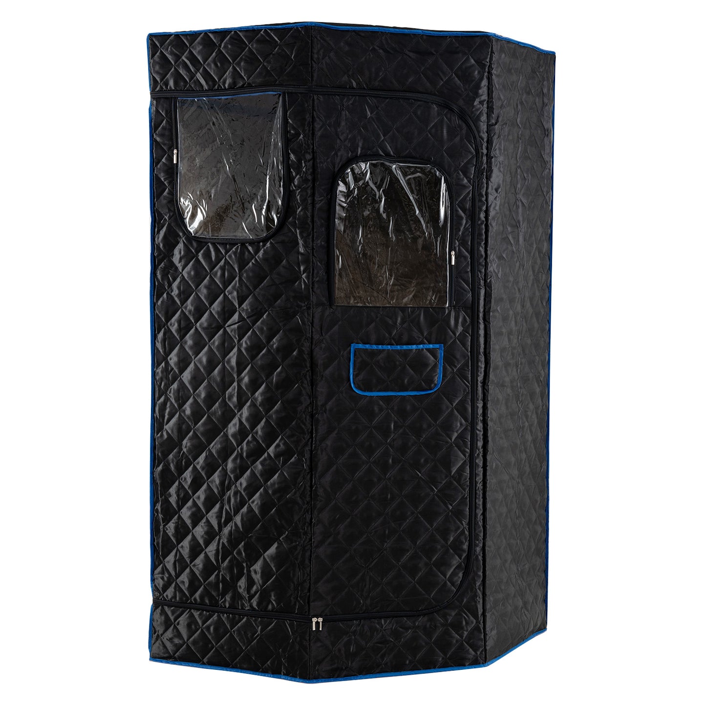 3L Portable Steam Sauna for Home Fast-Heat with 9-Level Remote Control and Folding Chair-Black