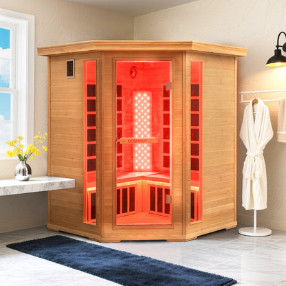 3-5 People Far Infrared Wooden Sauna Room for Home