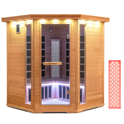 3-5 People Far Infrared Wooden Sauna Room for Home