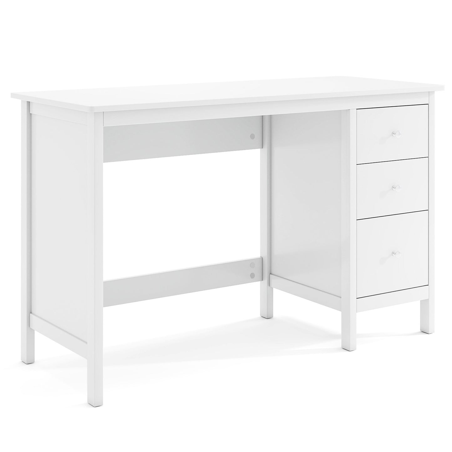 3-Drawer Home Office Study Computer Desk with Spacious Desktop-Black
