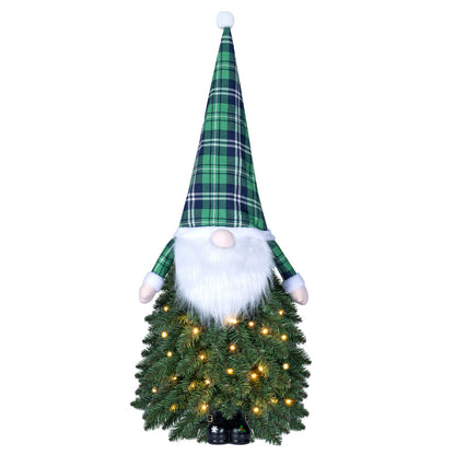 3 FT Pre-Lit Mini Tabletop Artificial Christmas Tree with 20 Warm White LED Lights and 8 Modes-1 Piece