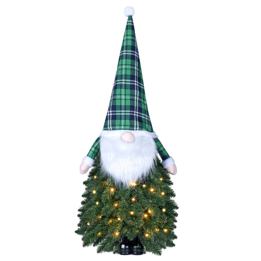 3 FT Pre-Lit Mini Tabletop Artificial Christmas Tree with 20 Warm White LED Lights and 8 Modes-1 Piece