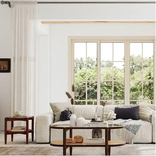 3-Piece Rattan Living Room Furniture Set with Tempered Glass Tabletop and Accent Chair