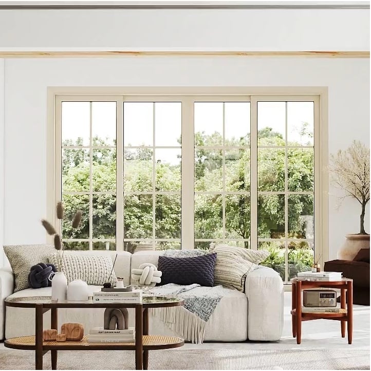 3-Piece Rattan Living Room Furniture Set with Tempered Glass Tabletop and Accent Chair