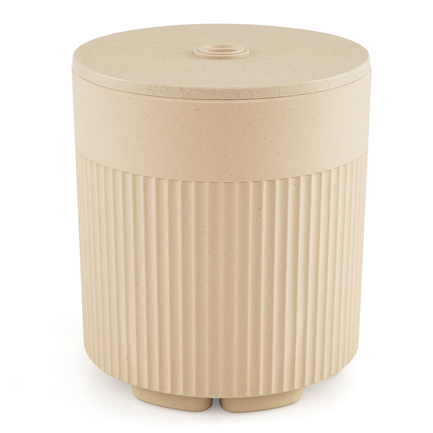 3-in-1 All-Weather Outdoor HDPE Umbrella Base with Water Bag and  2” Umbrella Hole for Patio-Beige