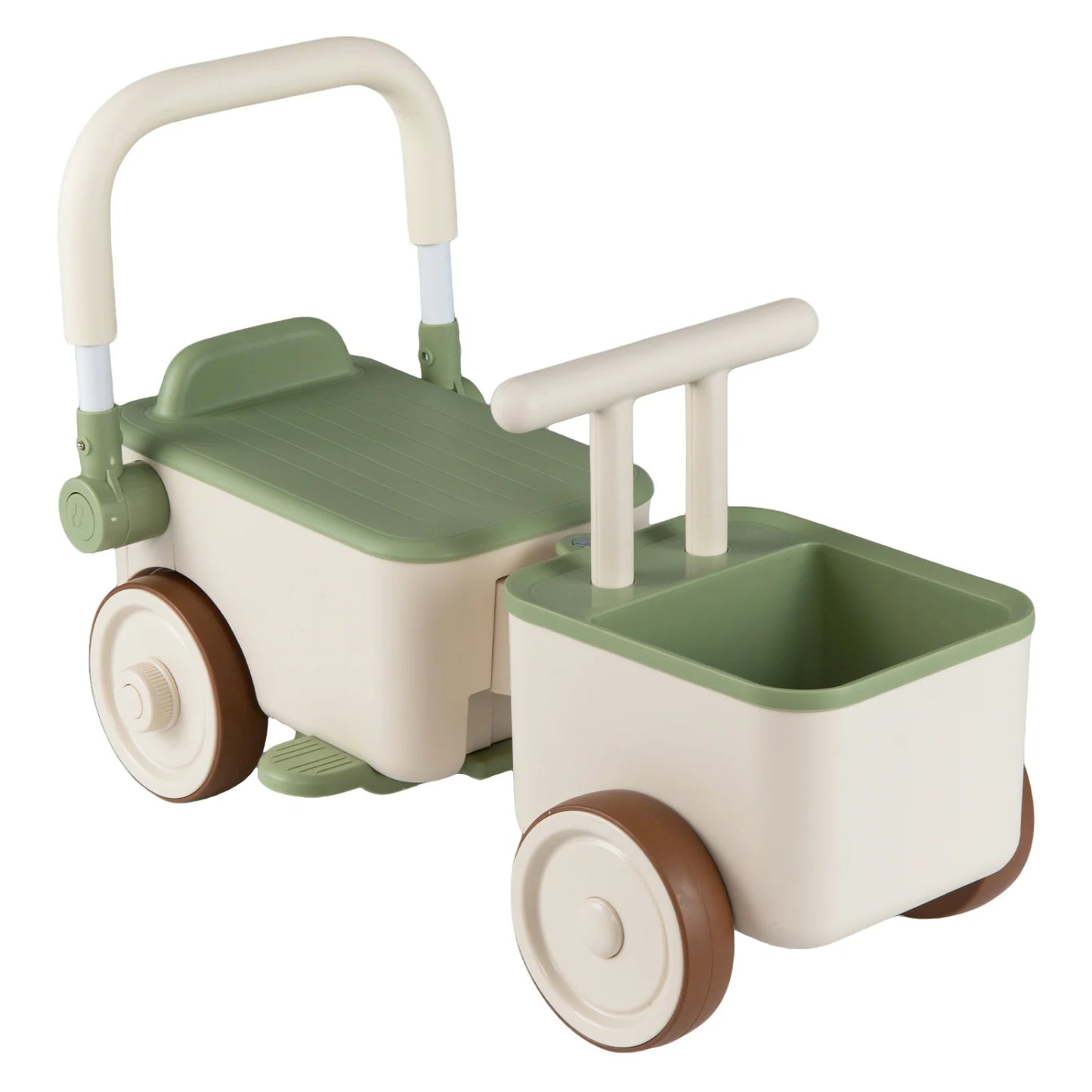 Blue 3-in-1 kids ride-on push car with rope handle and storage basket, suitable for toddlers, from Direct by Wilsons Home Store.