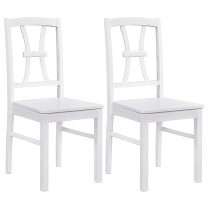400 lbs Capacity Dining Chair Set of 2 with Cross Backrest and Rubber Wood Frame-Black