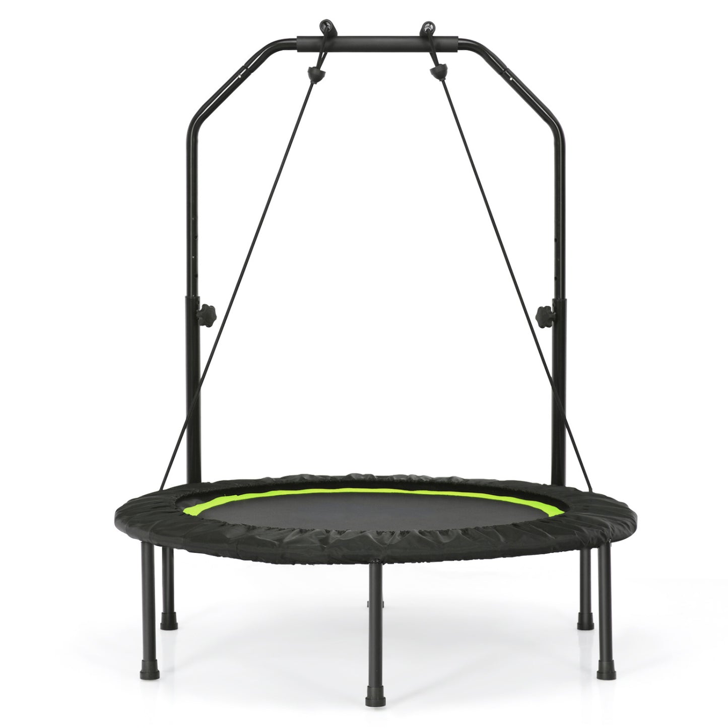 40 Inch Fitness Trampoline for Adults with 2 Resistance Bands-Green