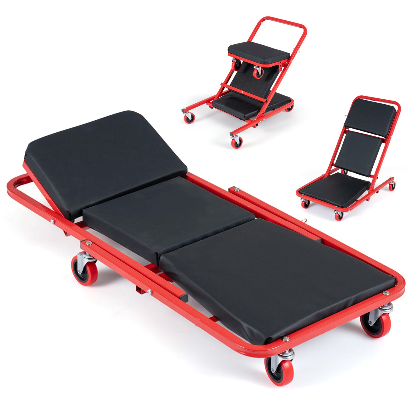 41" Foldable Mechanic Creeper with 450 LBS Capacity-Black