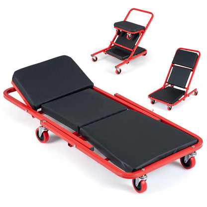 41" Foldable Mechanic Creeper with 450 LBS Capacity-Black