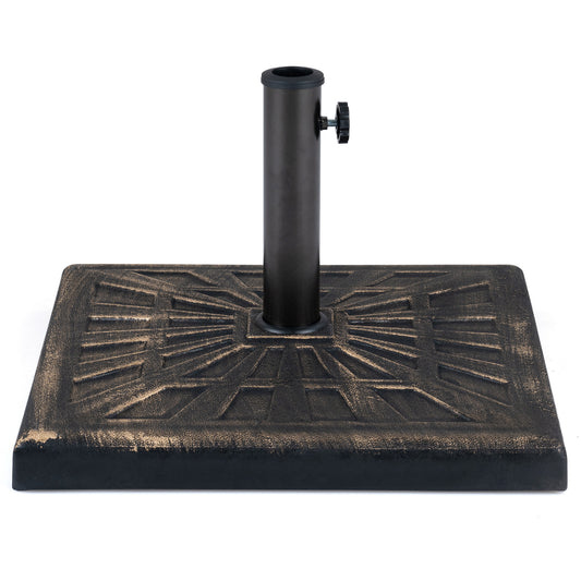 42 LBS Weighted Patio Umbrella Base with Adjustable Knob-Bronze